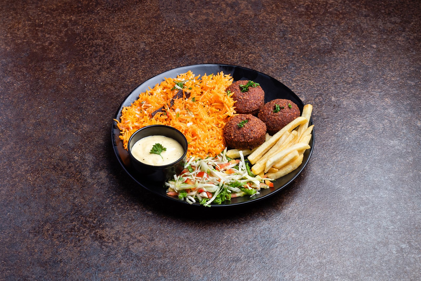 Falafel with rice